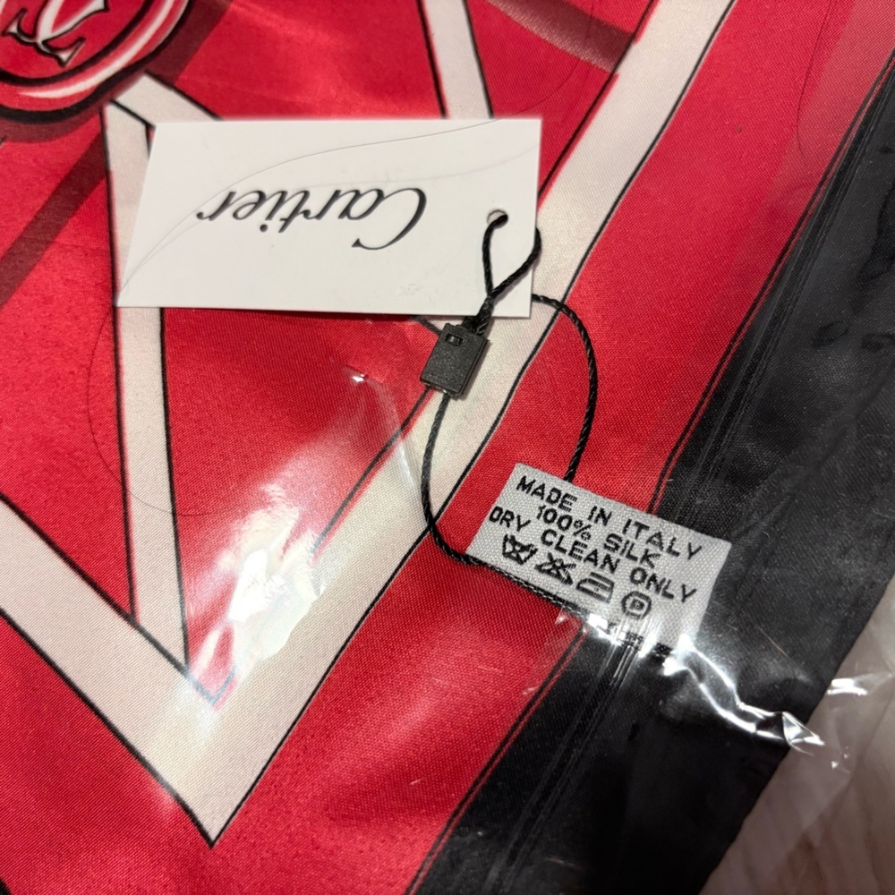 Accessories | Cartier Silky Scarf 35x35 Purple Monogram Luxury Square ...